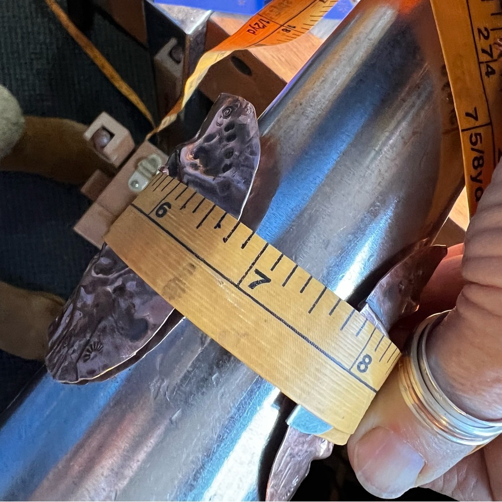 Copper Fold Formed Solid Copper Hand Crafted Cuff… - image 8